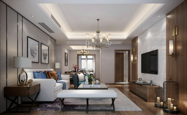 七里香都102平|新中式裝修設(shè)計(jì)