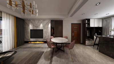 中海龍灣108平裝修設計