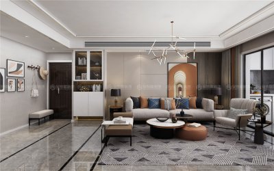 御湖灣143平現(xiàn)代輕奢