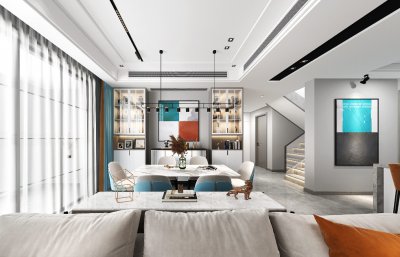 金茂府160平現代裝修